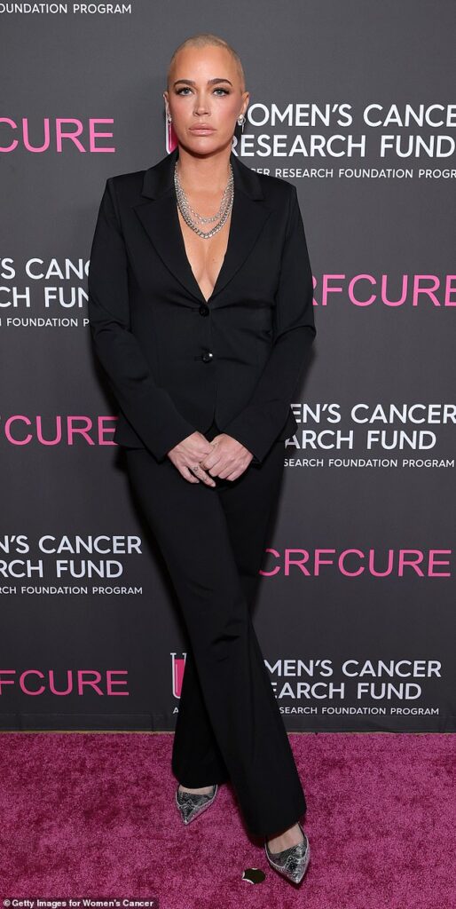 Teddi Mellencamp, 43, has opened up about her relationship with her new boyfriend amid her stage 4 cancer battle,  calling him 'really sweet and kind';  Pictured in Beverly Hills in April
