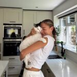 Zara McDermott swerved the Soccer Aid drama on Friday and visited her parents house instead