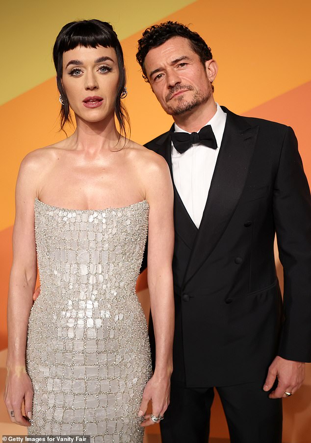 The actor first sparked up a romance with Perry in early 2016 - and he later popped the big question in 2019. They welcomed their daughter Daisy in 2020; seen in March in Beverly Hills