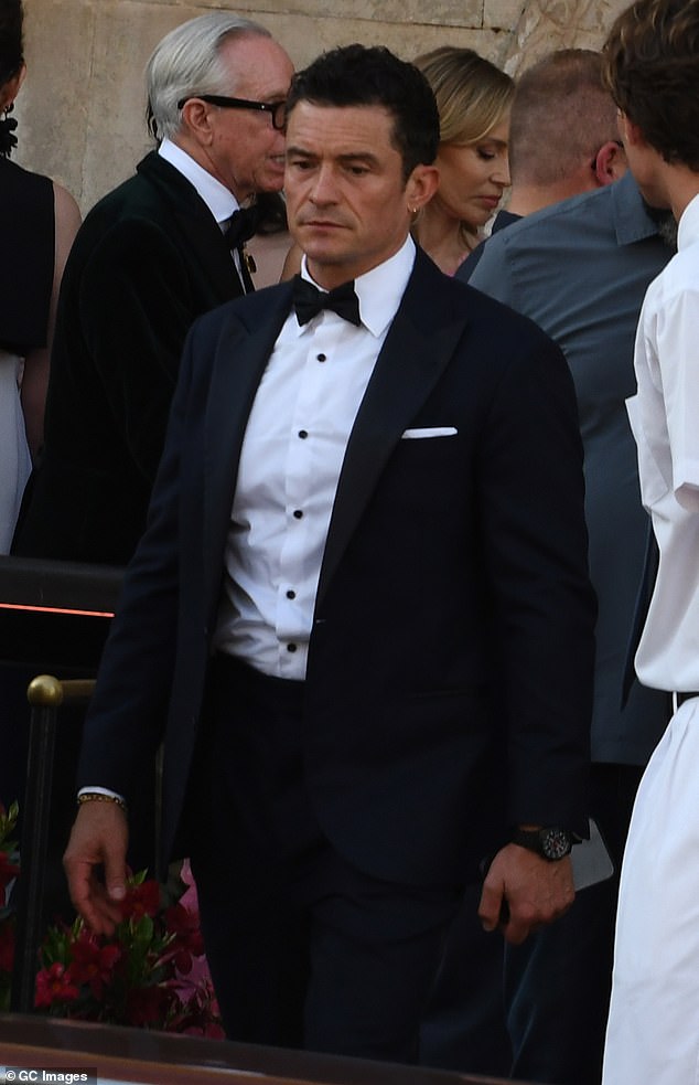 The actor was spotted mingling with a number of celebrities, including Kim Kardashian and Sydney Sweeney; seen in Venice last week on Friday