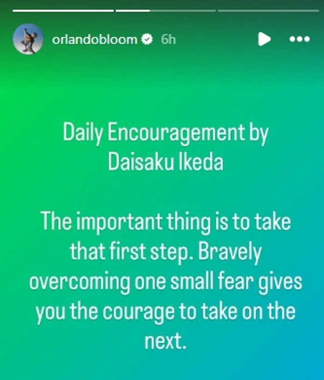 He additionally shared a separate slide which had another quote which was titled 'Daily Encouragement by Daisaku Ikeda'