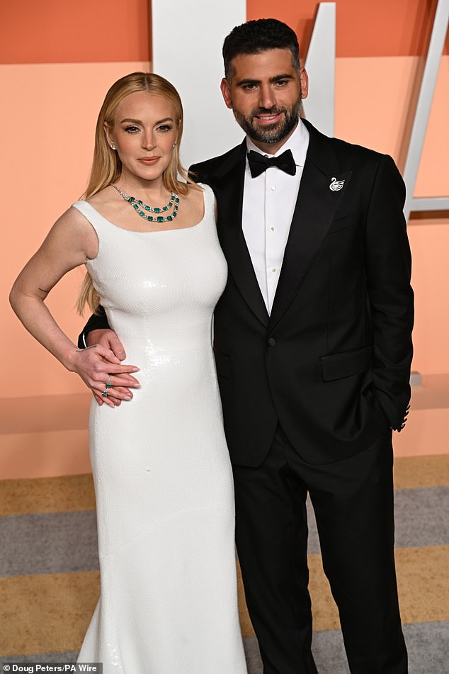 Lindsay shares her son with husband Bader Shammas