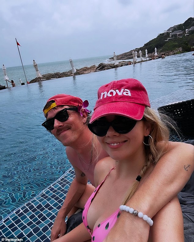 Tim took to Instagram to share a series of photos that showed him enjoying a romantic Thai vacation with his new ladylove