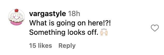 'What is going on here?' a fan demanded to know, adding, 'Something looks off'