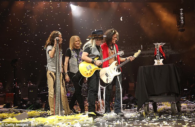The band had originally announced the farewell tour in May 2023 as it was set to begin in September of that year with 40 North American dates through January 2024; the band are seen in Elmont, New York on September 9, 2023