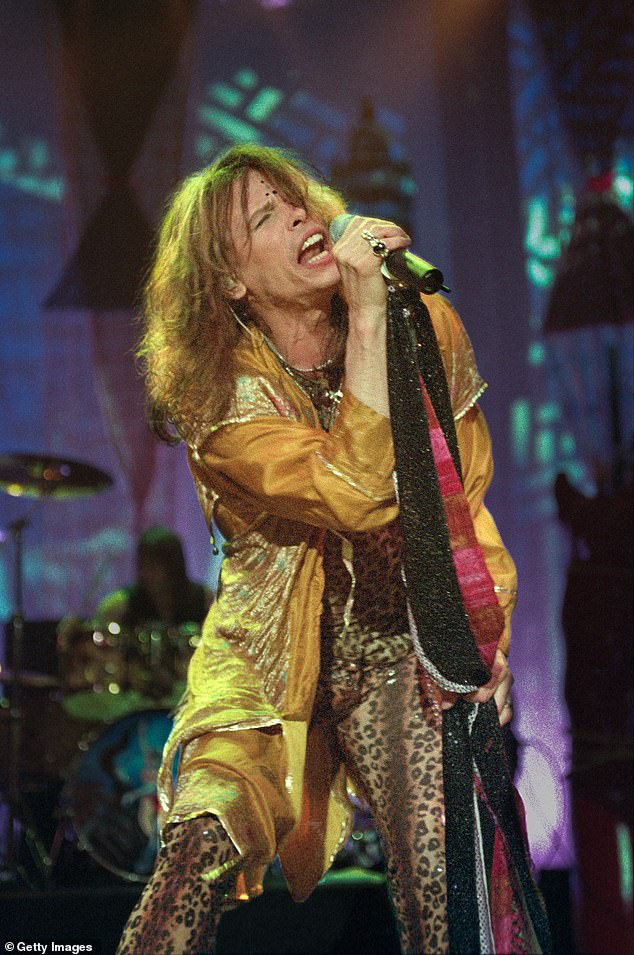 In 1998 they achieved their first number-one hit with I Don't Want To Miss A Thing from Armageddon's soundtrack; Steven is seen in New York City back in March 1997