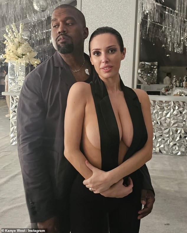 West has flown to Australia in the past, and was most recently believed to be planning a trip Down Under to visit the family of his Australian wife, Bianca Censori (right)