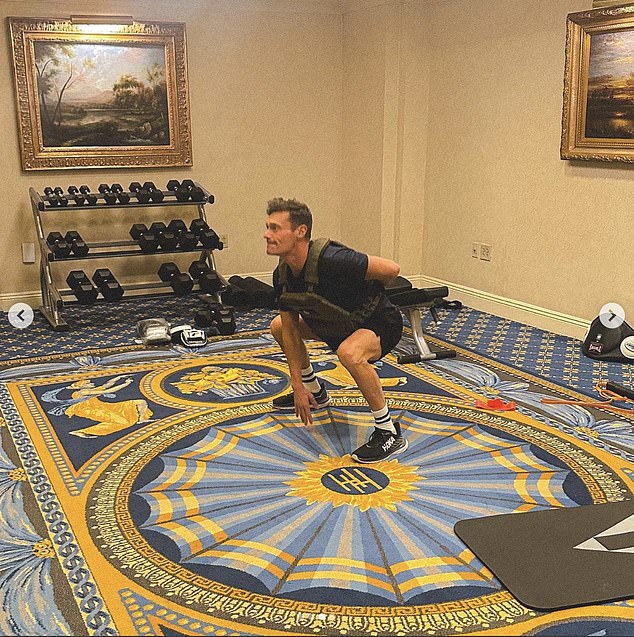 Seacrest frequently showcases his intense workouts on social media