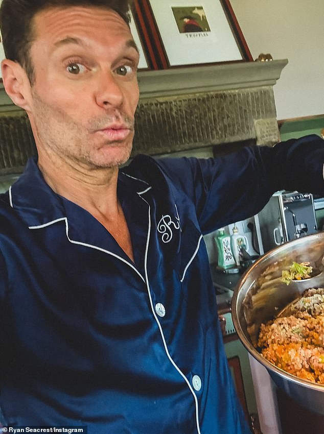 Seacrest put that 'visible change' on full display on Monday as he took to Instagram to unveil his leanest physique yet