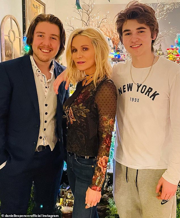 Russell shares Tennyson and Charles with ex-wife Danielle Spencer
