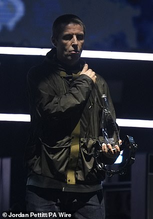 After performing fan favourite hit Wonderwall, Liam started getting emotional, saying: 'Thanks for putting up with us over the years. We're hard work. We get it.'