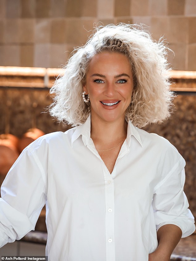 She has also undergone a glam makeover, swapping her frizzy dark blonde locks for a sleeker platinum bob