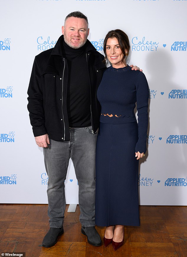 It was recently revealed that the WAG's earnings are soaring thanks to her fame skyrocketing amid her recent stint on I'm A Celebrity, while Wayne was sacked as coach of Plymouth Argyle  [Wayne and Coleen pictured in January]