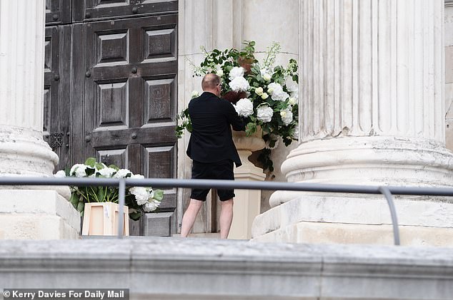 Preparations for Mel's wedding day begun earlier in the day as the staff put the finishing touches to decorating the cathedral