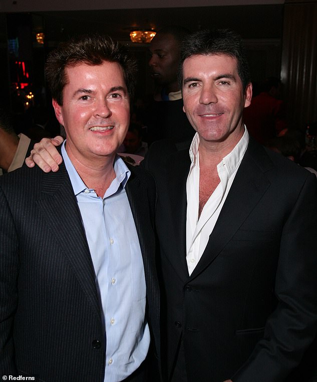 Warring music managers Simon Cowell [R] and Simon Fuller [L] are set for awkward reunion as they both plan to attend Mel's star-studded wedding