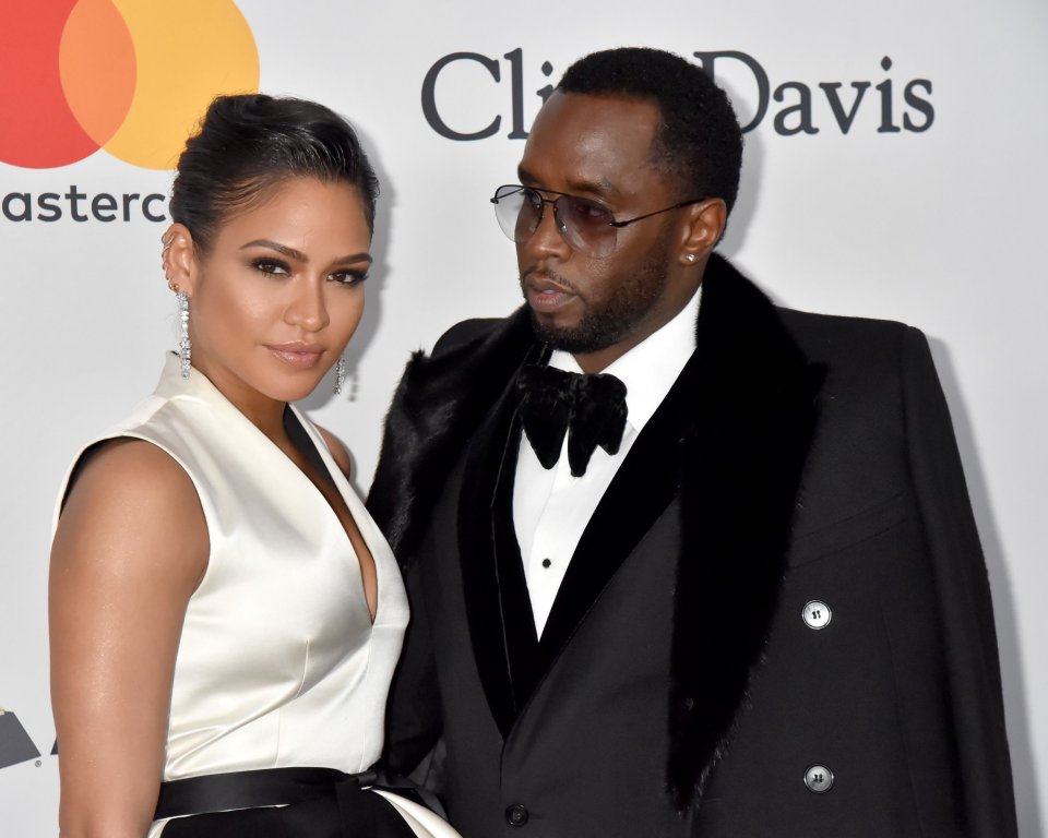 Cassie and Sean "Diddy" Combs at the Grammy Salute to Industry Icons.