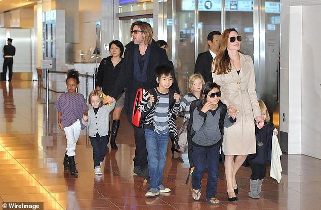 In addition to Shiloh, the former couple share five kids: Maddox, 23; Pax, 21; Zahara, 20; and twins Knox and Vivienne, 16; pictured 2011