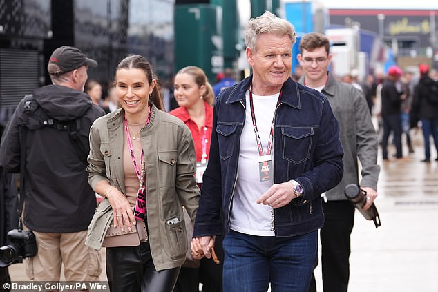 Gordon Ramsay and wife Tana were also in attendance at the Northamptonshire venue