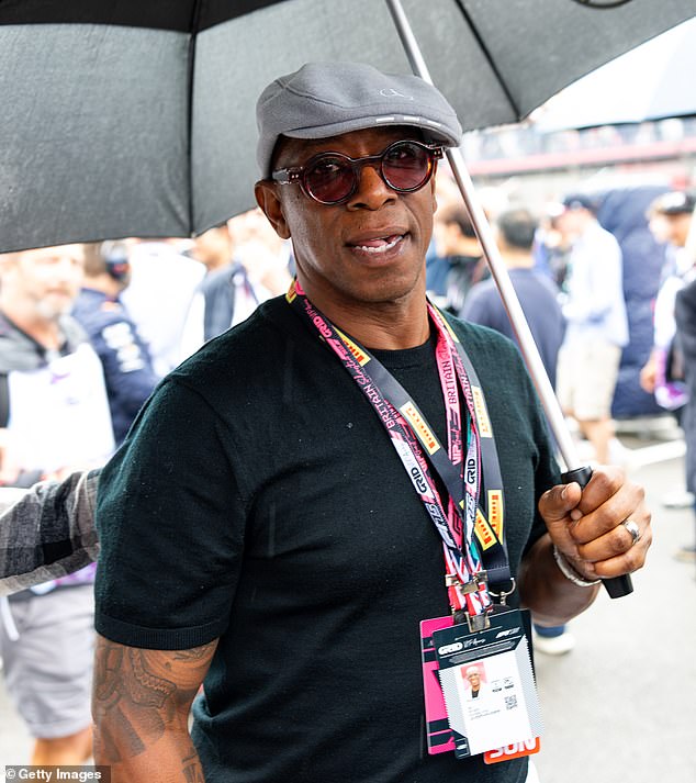 Former Arsenal and England striker Ian Wright, now a successful football pundit, was also present at the event