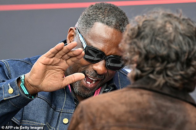 Idris Elba joined the A-list at Silverstone, where contenders will be hoping to take Sunday's race to The Wire