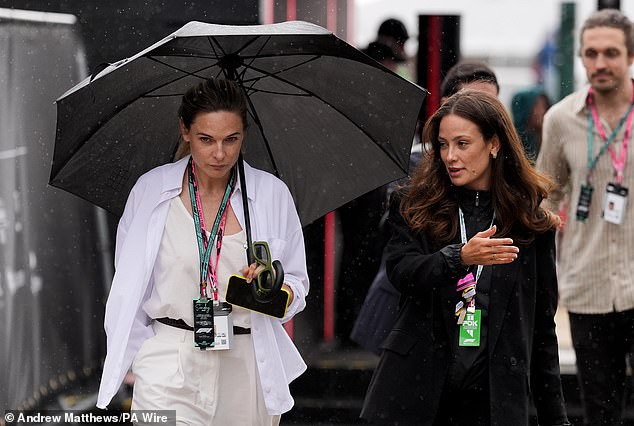 Swedish actress Rebecca Ferguson was also seen arriving alongside a friend on Sunday