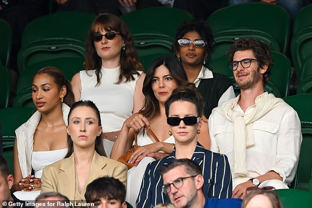 The pair were having a nice day out at the tennis