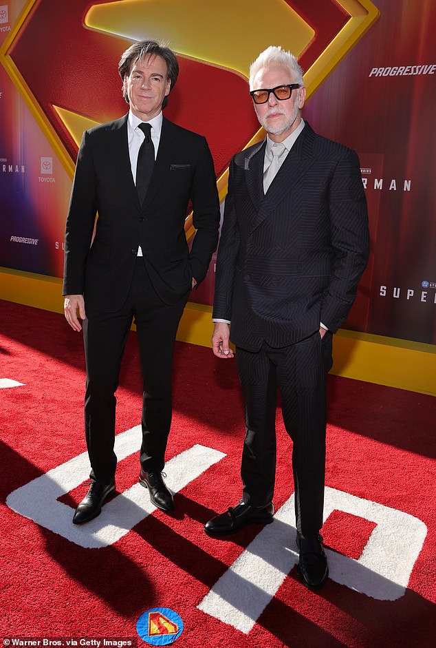 Producer Peter Safran and director James Gunn also hit the red carpet
