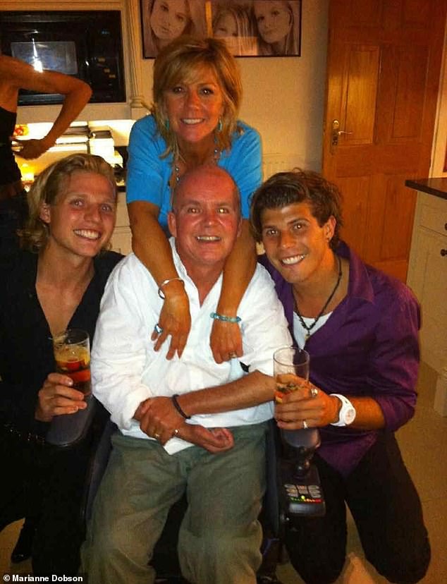 Wayne and Marianne - who has sons Jonathan and Julian from a past relationship - met at a Surrey hospital in 2001 when he was having physiotherapy
