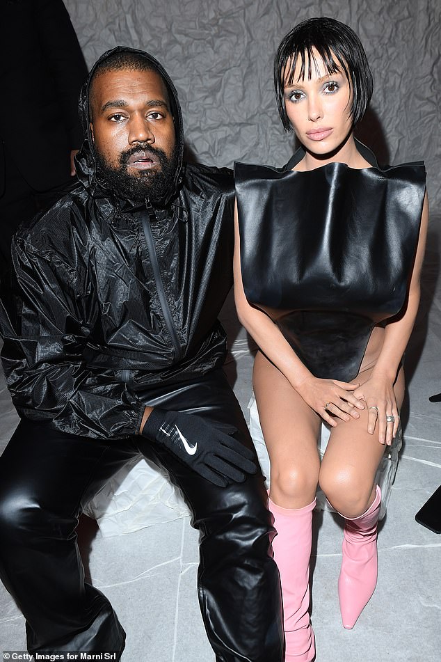 It comes amid recent reports that Kanye pays Bianca to wear some of her head-turning looks; The pair pictured in 2024