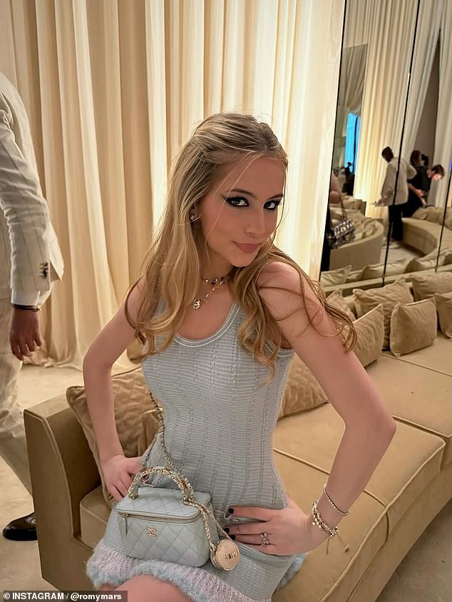 Romy, who also has a younger sister named Cosima, 15, is quickly making a name for herself, with her fans even hailing her as 'a star'