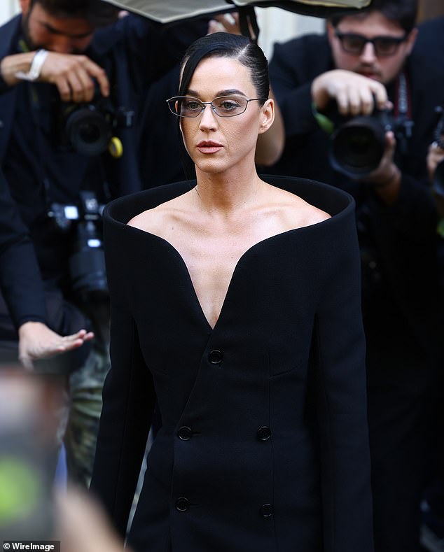 Perry was making a front row appearance at the event just days after confirming her separation from long-term partner Orlando Bloom