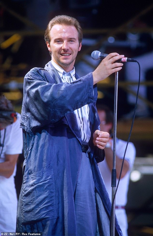 Midge Ure in 1985. The Scottish musician has been open about his struggles with alcohol post-Band Aid