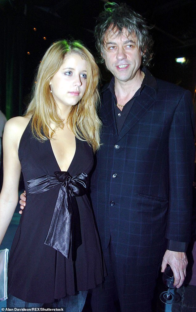 Bob Geldof with his daughter Peaches Geldof at the London premiere of Peter Pan in 2003
