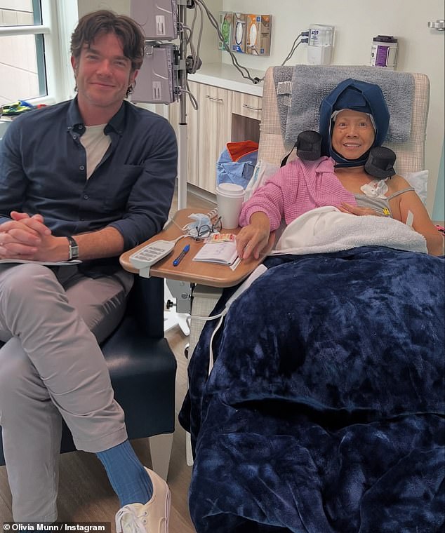 Along with her daughter, Kim's support system included her husband Sam, as well as Olivia's husband John Mulaney who 'came often to sit and gossip with her'