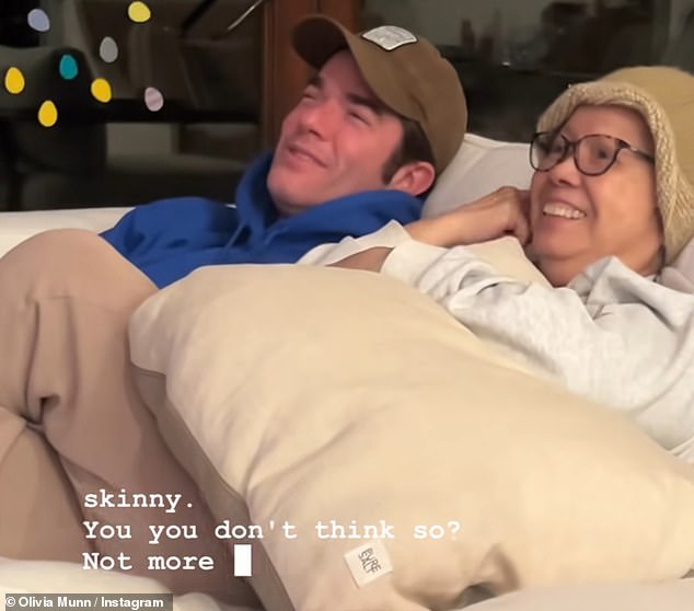 She also uploaded a video of Kim and John lounging on the couch together at home, chitchatting a sharing a laugh with one another