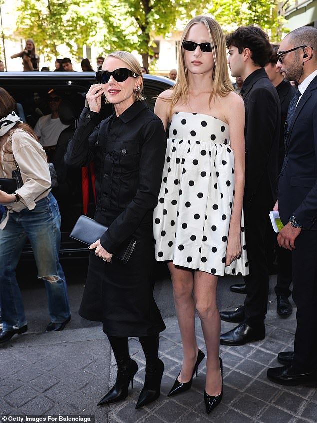 As the two stood side by side outside the venue, it became evident that Kai (5ft10in) is much taller than her Australian mother (5ft5in)