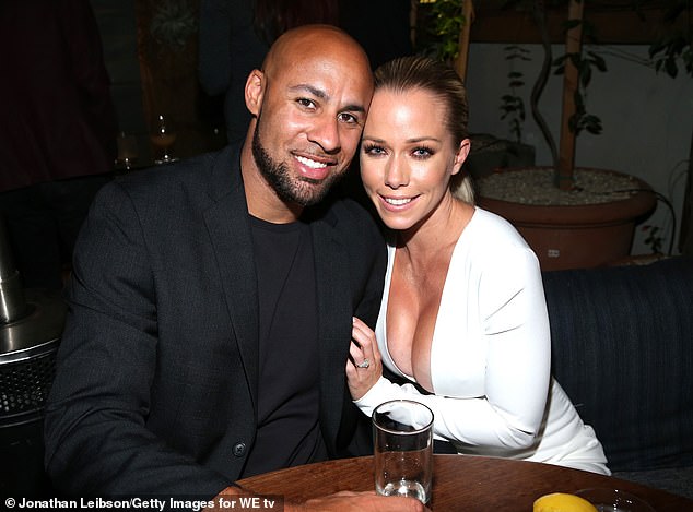 Kendra with former NFL star Baskett, 42 (both pictured 2016)