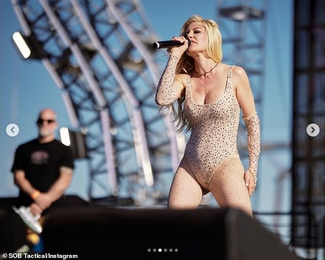Lately, John (L, pictured June 29) has been employed as a bodyguard for The Hills alum Heidi Montag (R) at her concerts where he proudly dons a 'Team Heidi' shirt