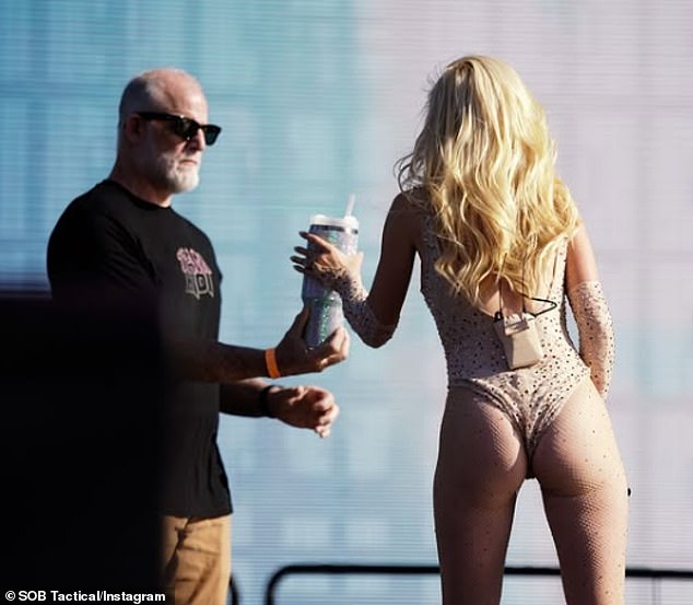 The U.S. Sun obtained pictures of Erika (not pictured) - turning 54 this Thursday - holding hands with the 54-year-old SOB Tactical founder (L, pictured June 29) while running errands in Los Angeles on Monday