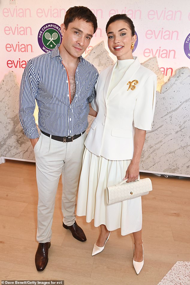 She was joined by her new husband Ed Westwick