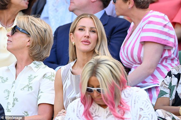 Ellie looked in high spirts during the match