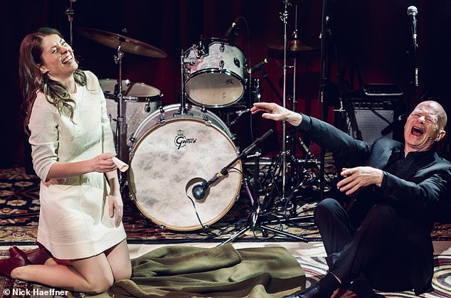Half play, half gig: Johnson Willis as Wilko Johnson, with Georgina Fairbanks as Irene