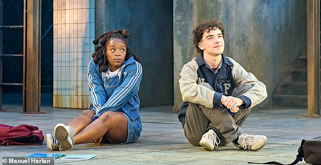 Romeo & Juliet lite: Corinna Brown (Sephy) and Noah Valentine (Callum) in Noughts & Crosses