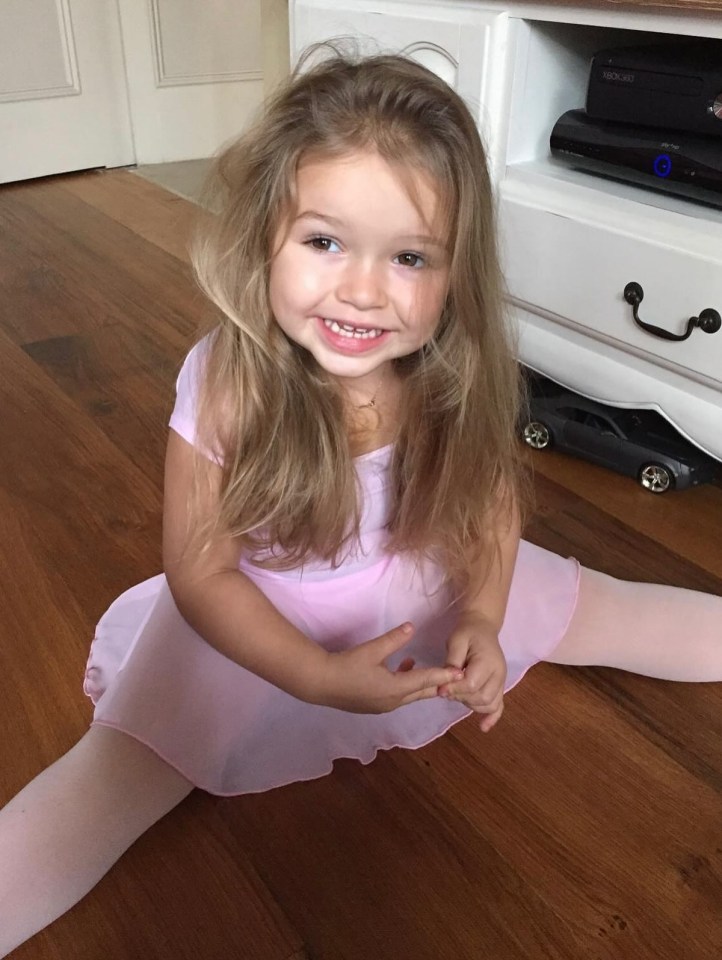 Another never-before-seen snap of Harper shared by her parents