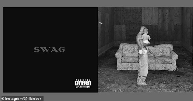 Bieber didn't clarify in advance which image was meant to be his album cover, though a simple black box with 'SWAG' in the center seemed the most likely contender