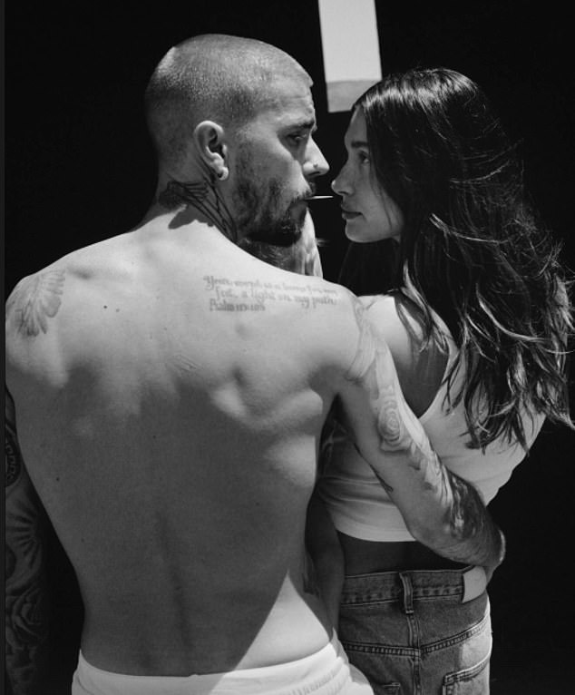 Justin and Hailey have been engulfed in rumors of marital strife in recent months, but the photos tried to paint a portrait of a loving couple starting a familly