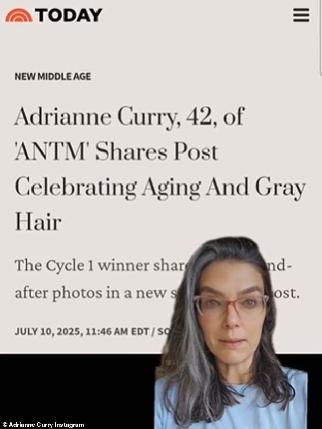 Adrianne's transformation was picked up by the US Today show and Adrianne took to Instagram to respond