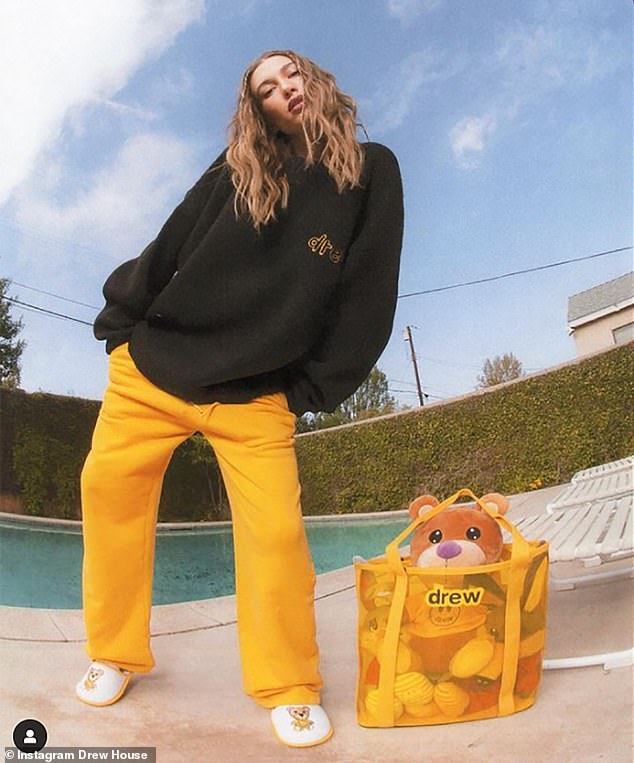 Hailey previously modeled for Drew House