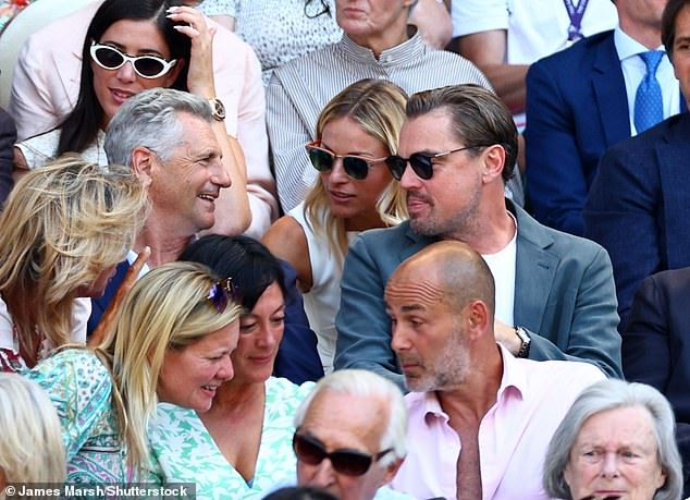 There seemed to be some serious swooning over Leonardo at he sat in the stands