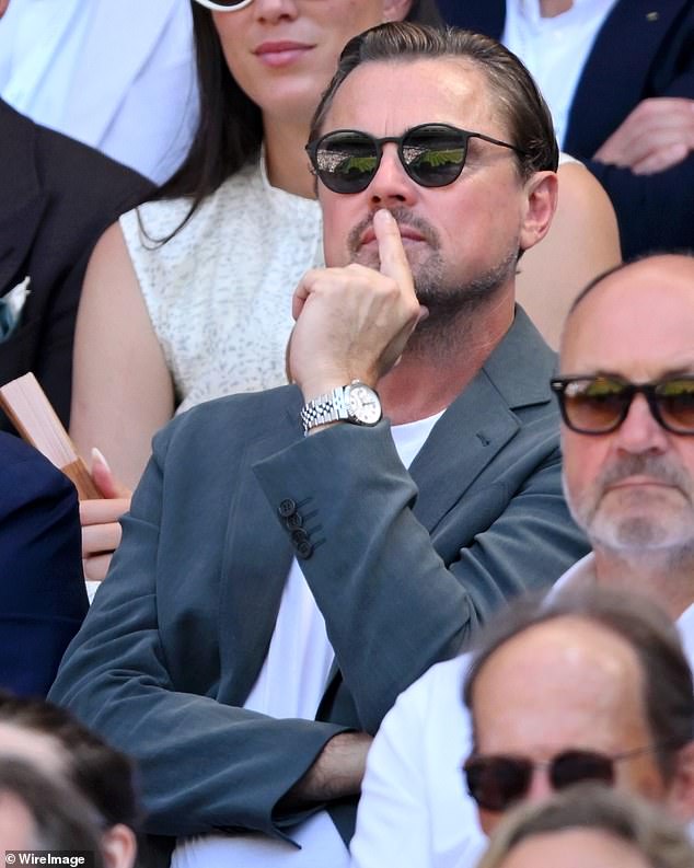 Leonardo looked to be concentrating hard on the match